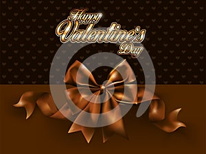 Valentine`s card With text Happy Valentine`s Day - vector and il