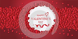Valentine`s day abstract background , love letter card