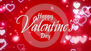 Valentine\'s Day animate footage video background. 4k