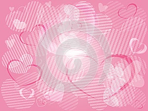 Valentine's day background with hearts