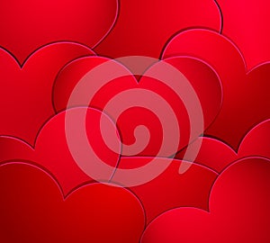 Valentine's day background with hearts