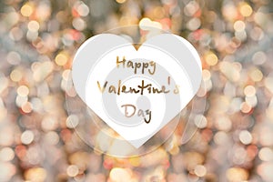 Valentine`s day background with hearts. Greeting card Tender Love