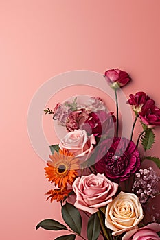 valentine\'s day background with roses