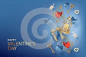 Valentine`s day banner