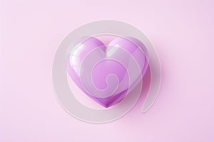 For Valentine's Day and celebrating love, a greeting card adorned with a delicate soft design of a pastel purple