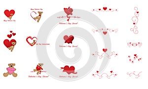 Valentine's Day Clip Art and Design Elements