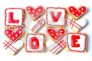 Valentine`s Day cookies