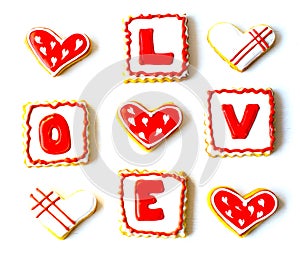 Valentine`s Day cookies