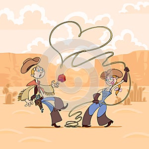 Valentine's Day of cowboy