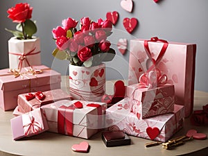 Valentine\'s Day, a festival of happiness and love.