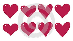 Valentine`s day gift tags templates