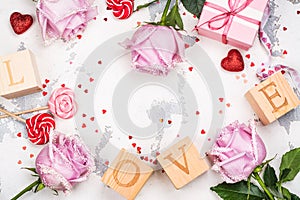 Valentine`s Day greeting card
