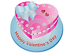Valentine`s Day Heart Cake