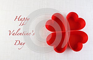 Valentine's day heart greeting card background