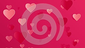 Valentine`s day heart video background.