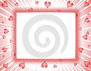 Valentine's Day Hearts Frame or Border