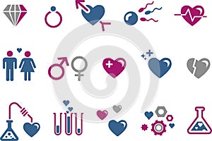 Valentine's Day icon set