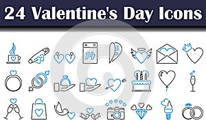 Valentine`s Day Icon Set
