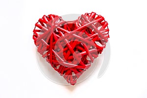 Valentine`s day. A large red heart. Holiday, romance