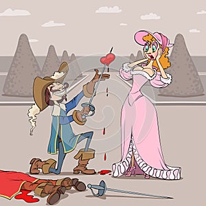 Valentine's Day of musketeer photo