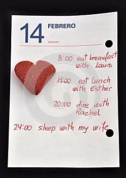 Valentine`s Day Notes.