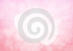 Valentine's day pink hearts background