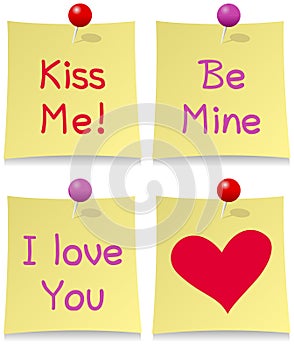 Valentine s Day Post It Set