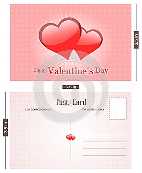Valentine's Day Postal Card