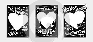 Valentine\'s Day printable photo booth templates. Will you be my Valentine photo templates backgrounds se