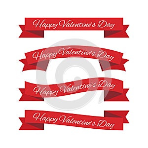 Valentines day ribbons