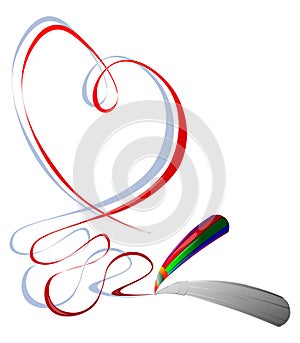 Valentine`s Day stylized