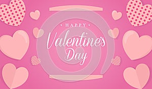 Valentine`s day vector design concept background photo