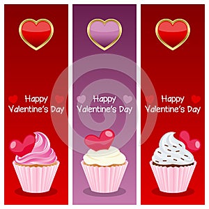 Valentine s Day Vertical Banners