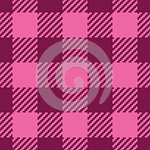 Valentine`s retro gingham check burgundy  pattern