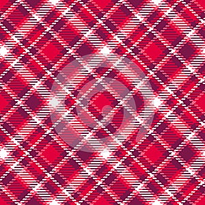 Valentine`s retro tartan diagonal burgundy pattern