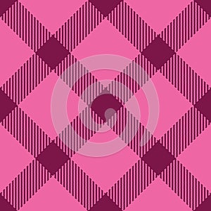 Valentine`s simple tartan diagonal burgundy pattern
