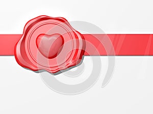 Valentine's Wax Seal Ribbon