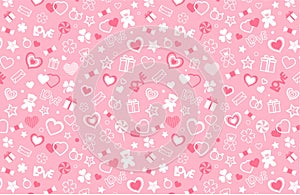 Valentine seamless pattern