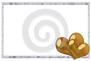 Valentine Silver And Gold Frame