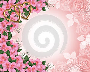 Valentine or Wedding Border Pink