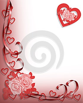 Valentine or Wedding invitation Border