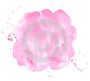 Valentines, 8 March, Women day pink watercolor background