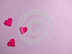 Valentines Background, Heart pink flower, Valentine day love