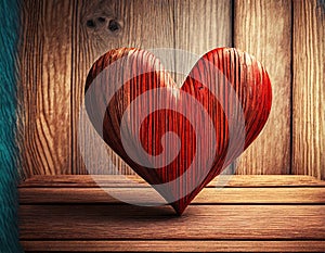 Valentines Background, Heart wood, Valentine day love