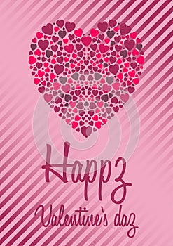 Valentines card in vector