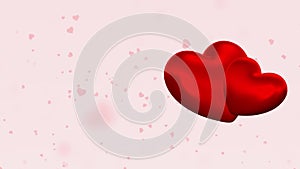 Valentines Day Background 4K. Love Hearts.