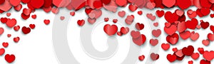 Valentines Day Background Design with Heart Stickers