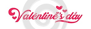 Valentines day background with heart pattern and typography of happy valentines day text . Wallpaper, flyers, invitation, posters