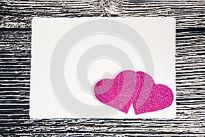 Valentines Day background with hearts