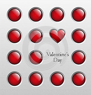 Valentines day background, vector illustration